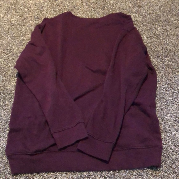 maroon pink thin crewneck - Picture 2 of 2
